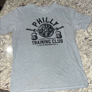 Under Armour Gray Short Sleeve Tee with Graphic Design